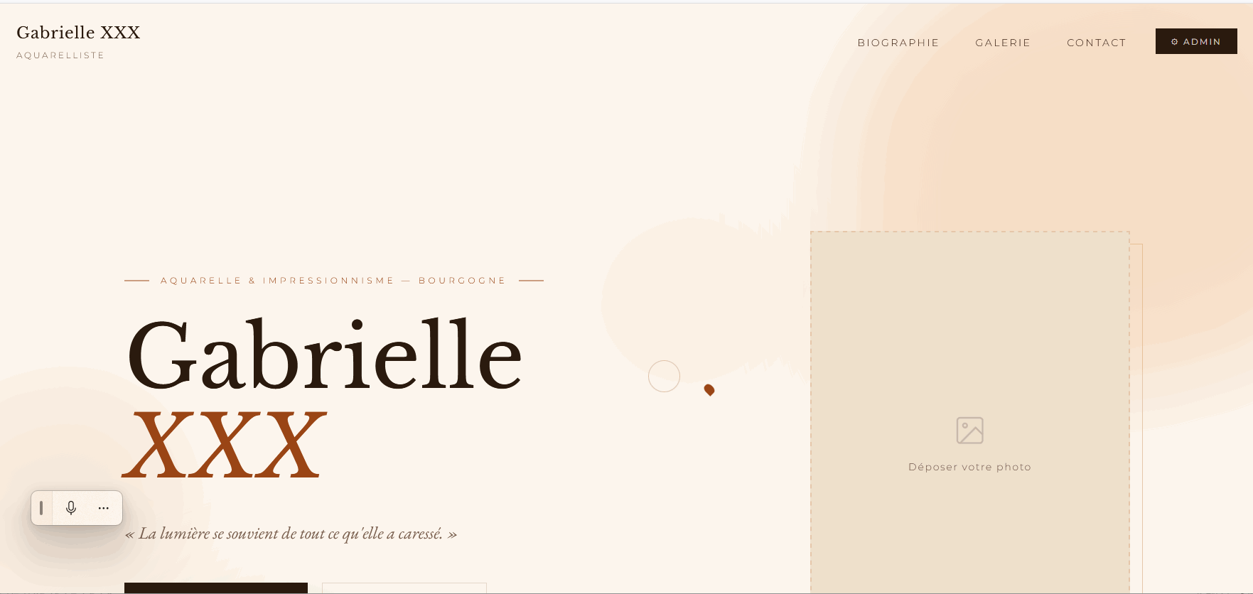 Site Gabrielle ... peintre