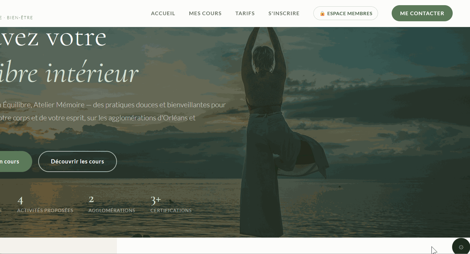 Site studio yoga complet